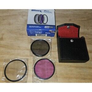 3pcs 67mm CPL+UV+FLD Case Kit for Canon Nikon Sony Camera by ULTIMAXX  New